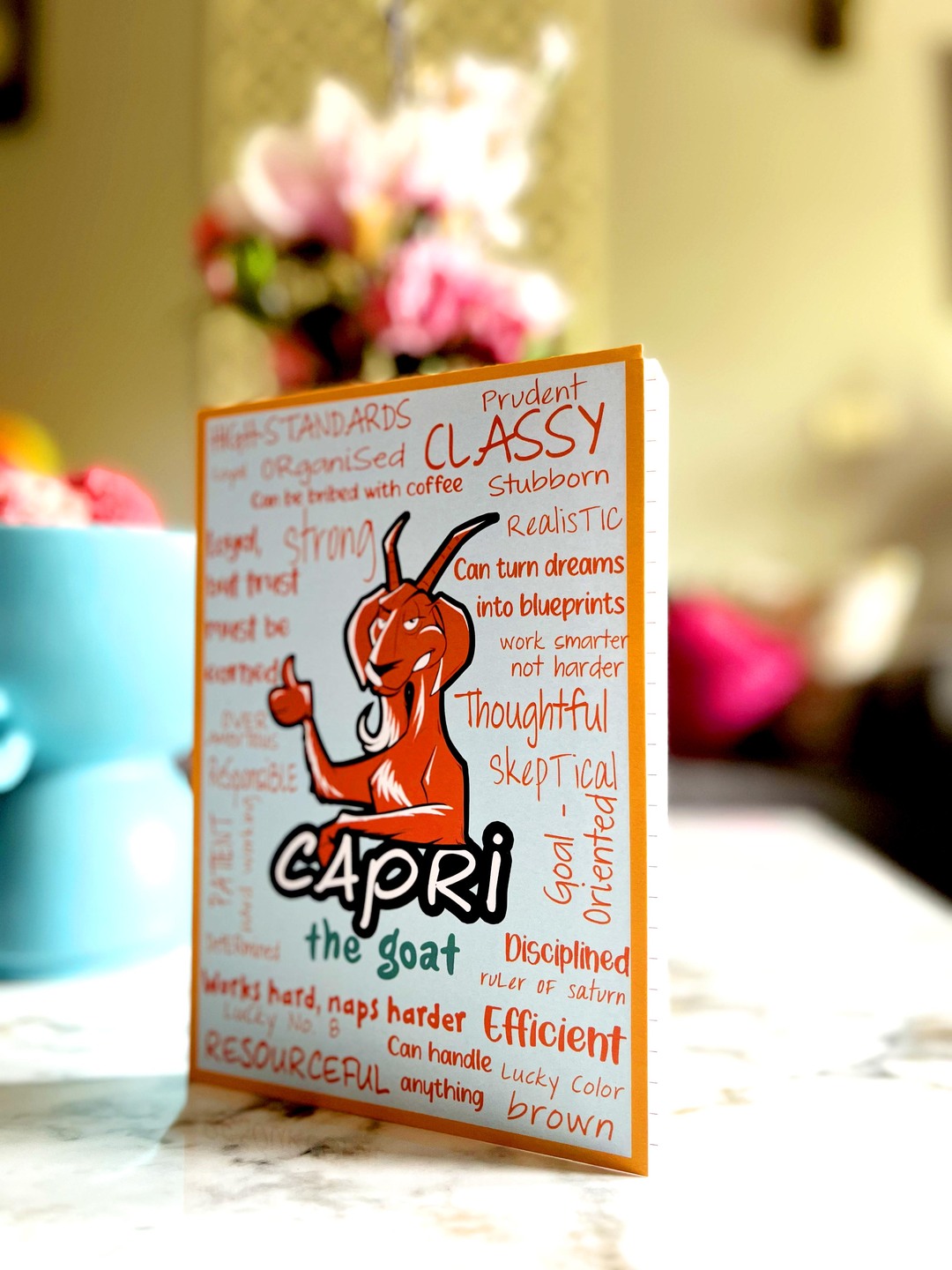 Capricorn zodiac notebook