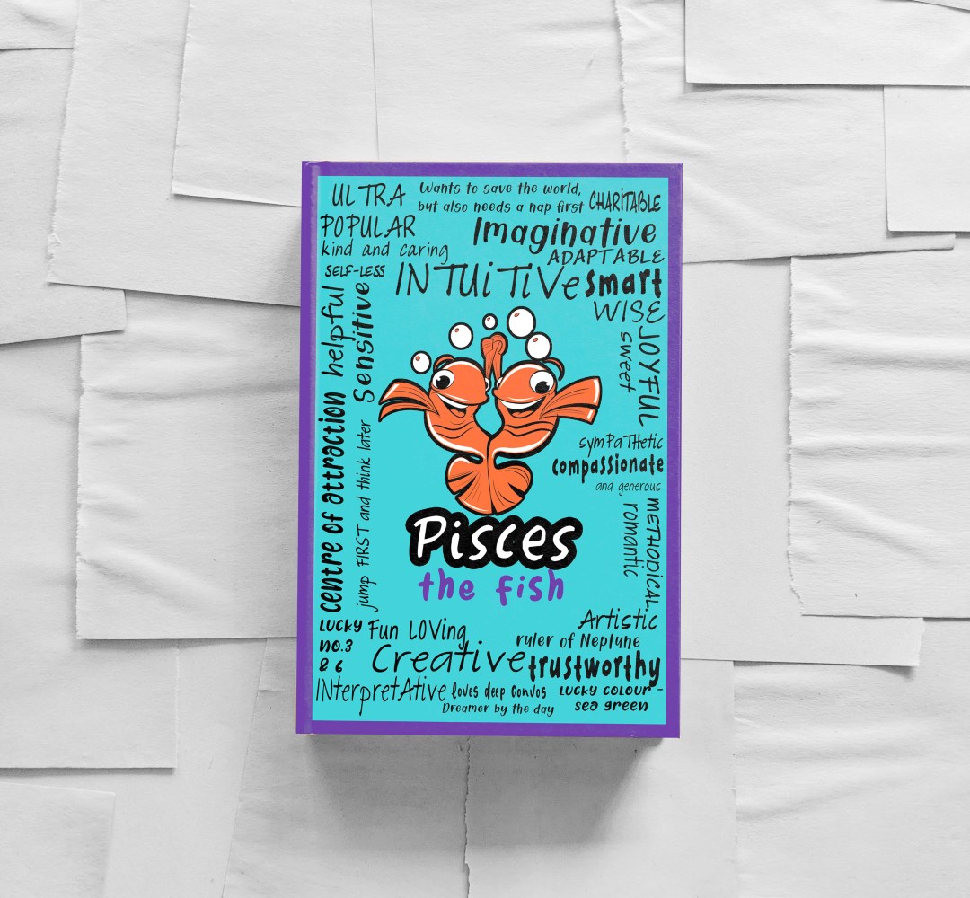 Pisces zodiac notebook