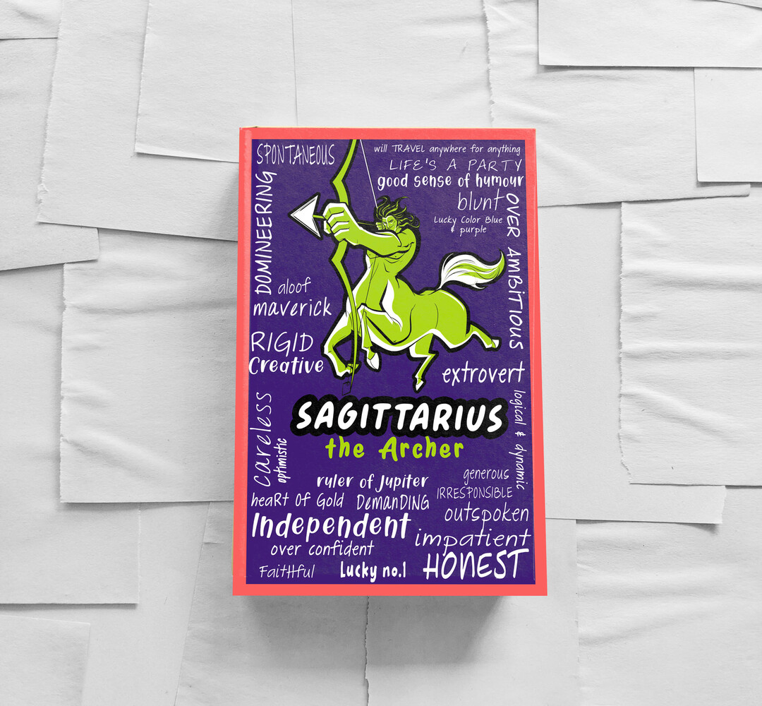 Sagittarius  zodiac notebook