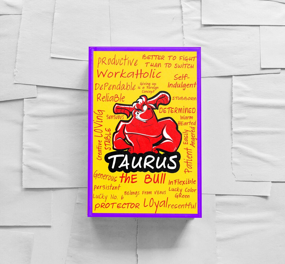 Taurus zodiac notebook
