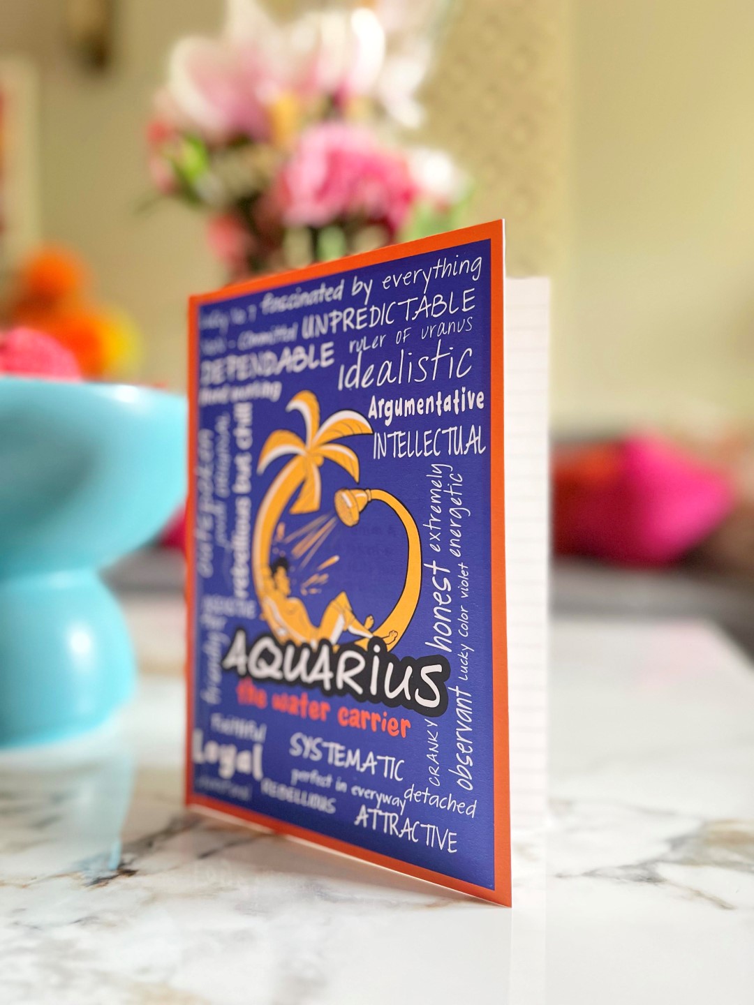 Aquarius zodiac notebook