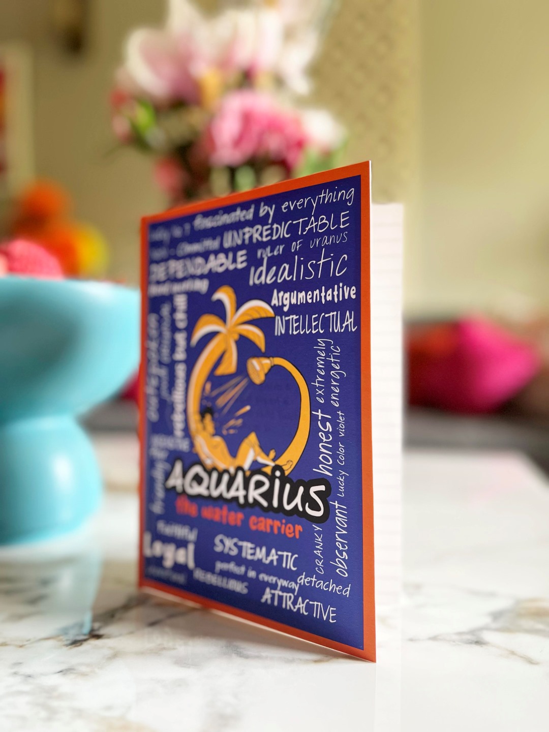 Aquarius zodiac notebook