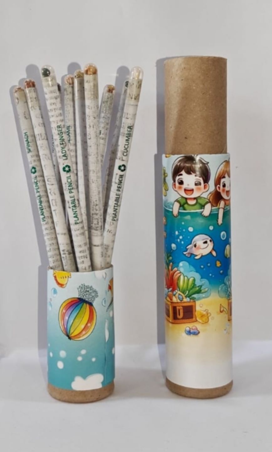 Beach Day Black Paper Plantable Pencil-black Lead 