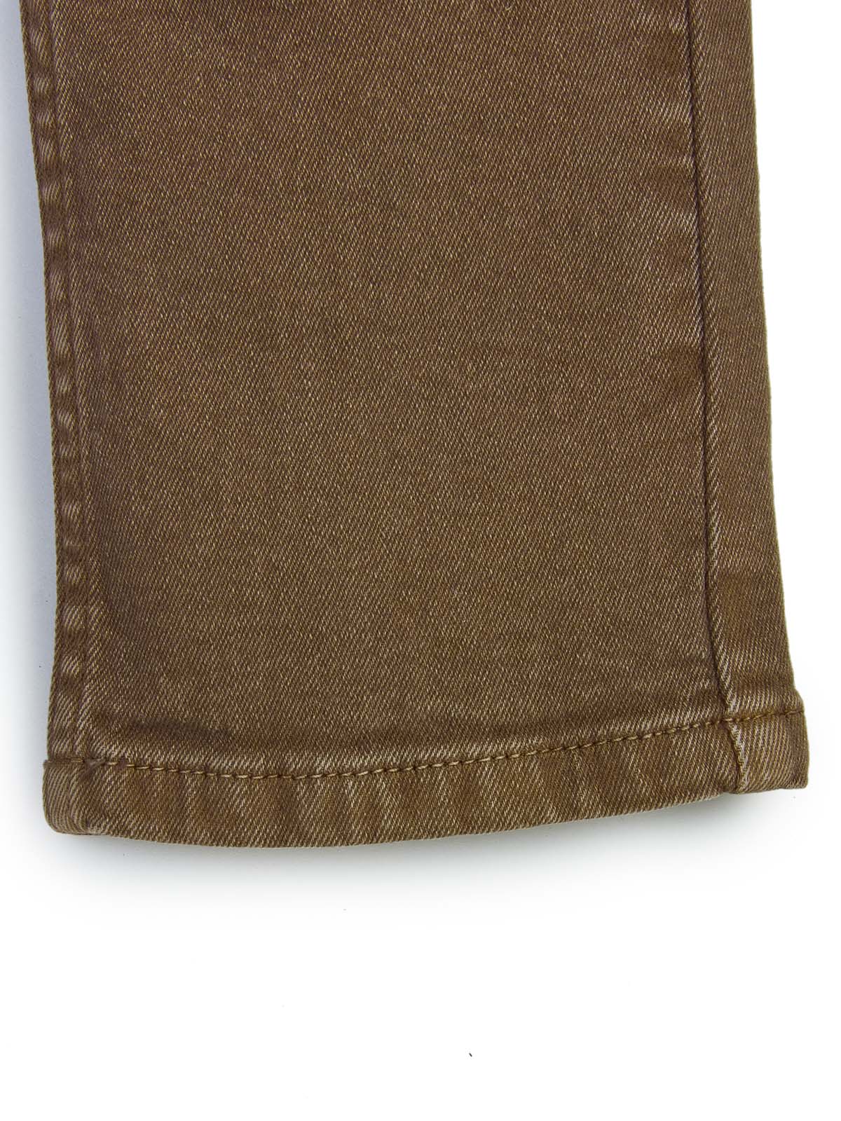 Knit N Knot Boys' Slim Fit Stretchable Brown Jeans 