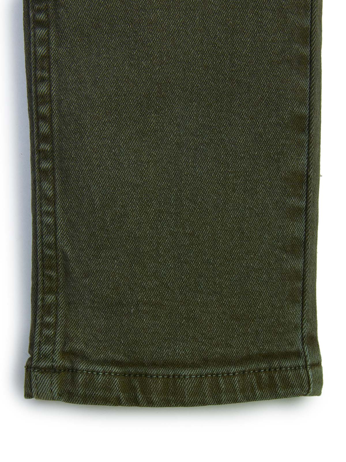 Knit N Knot Boys' Slim Fit Stretchable Olive Jeans  | Olive