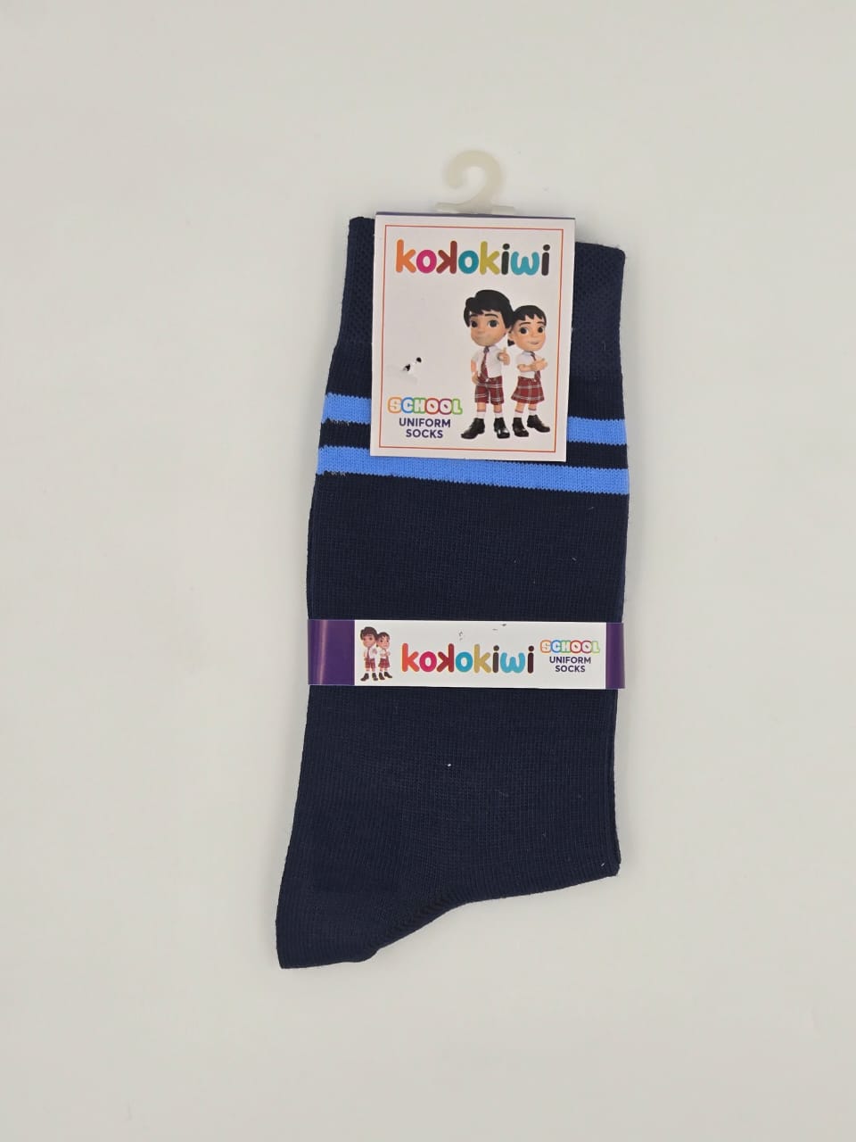 Koko Kiwi Navy blue School Socks Pack of six