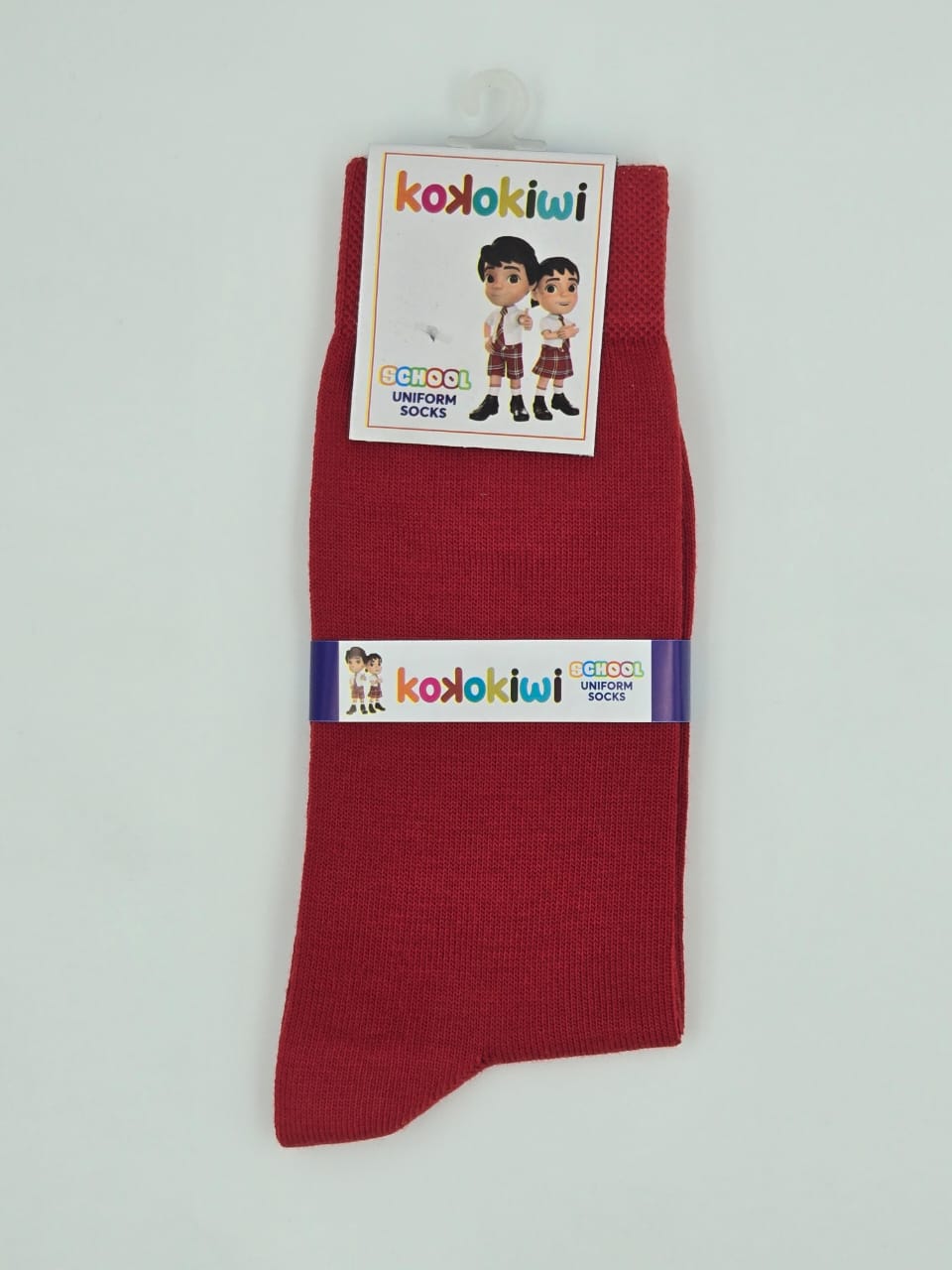 Koko Kiwi Red School Socks Pack of six