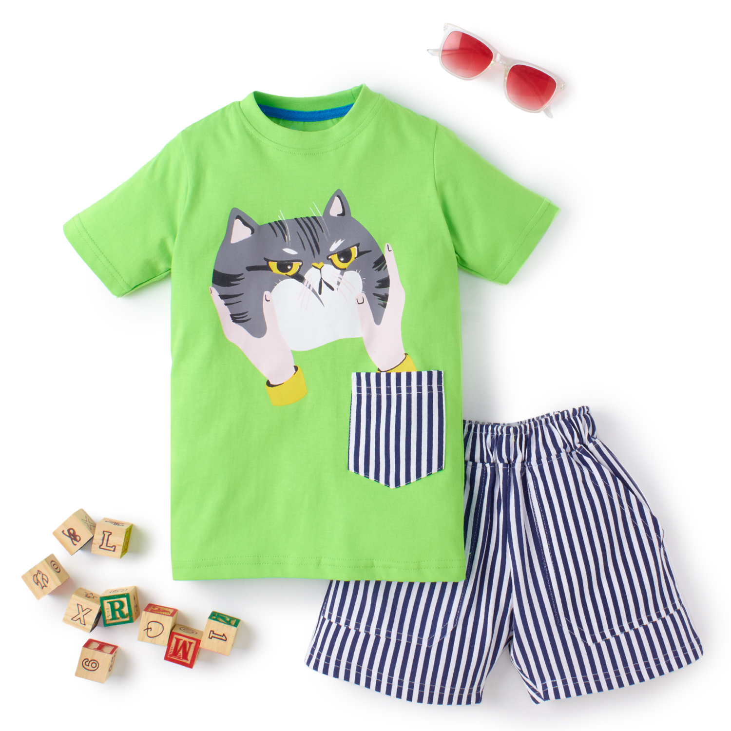 Pocket Full of Surprises  Boys' T shirt Combo Set