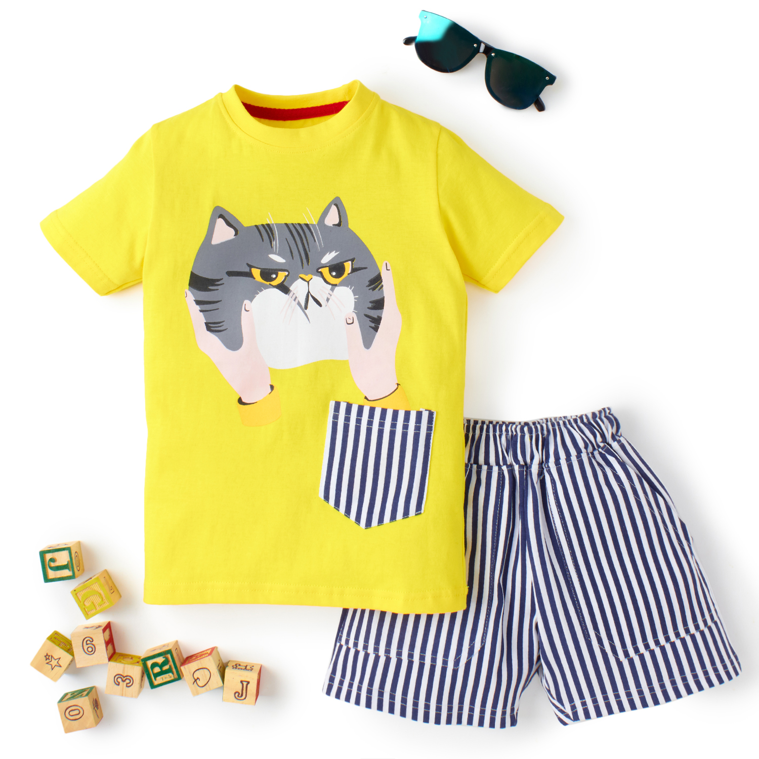 Pocket Full of Surprises  Boys' T shirt Combo Set