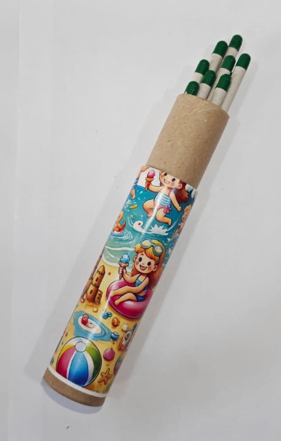 Sunny Beach White Paper Plantable Pencil-black Lead 